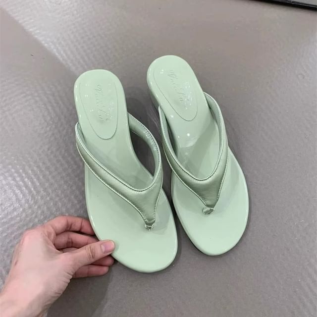 Thong Sandals Wedge Platform