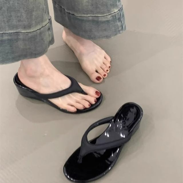 Thong Sandals Wedge Platform