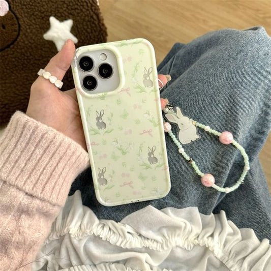 / Phone Set Rabbit Strap Case