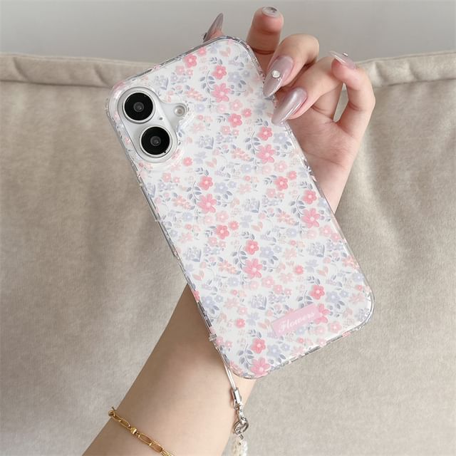Floral Set Strap Phone Case /
