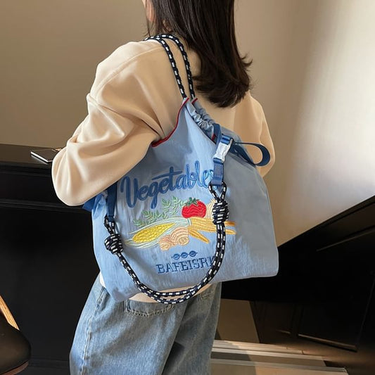 Vegetable Bag Tote Embroidered