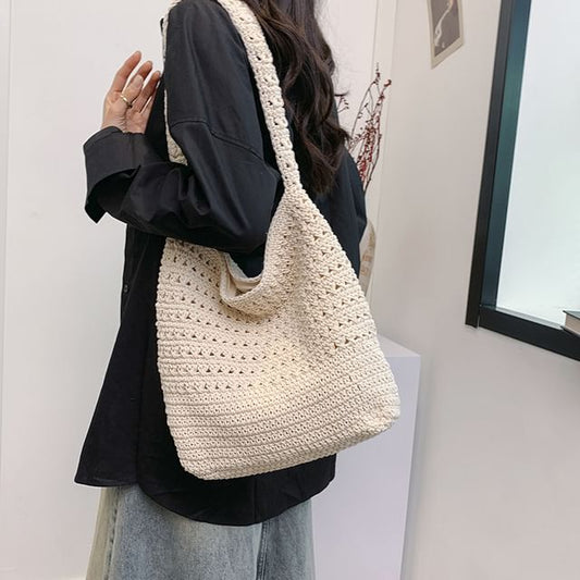 Crochet Lace Tote Bag