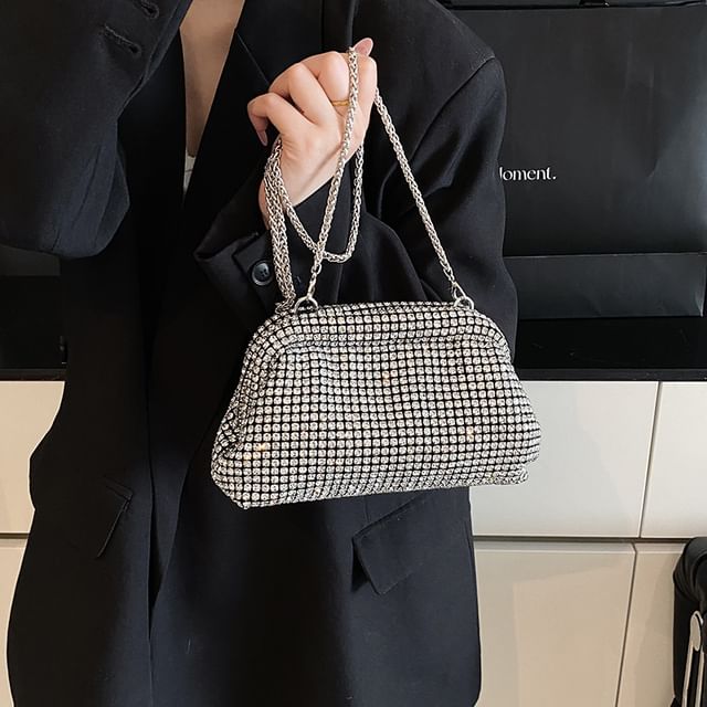 Crossbody Chain Rhinestone Bag