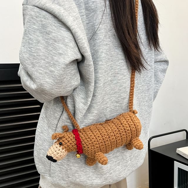 Knit Bag Crossbody Dog