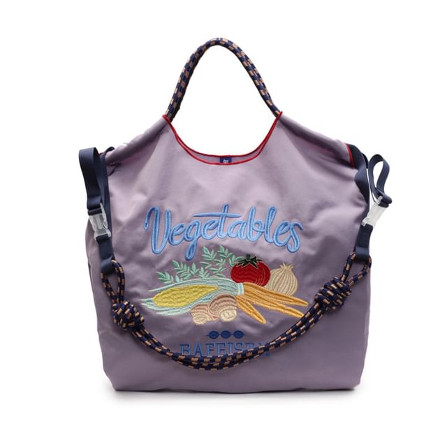 Vegetable Bag Tote Embroidered