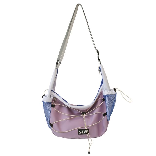 Lettering Logo Bag Drawstring Crossbody