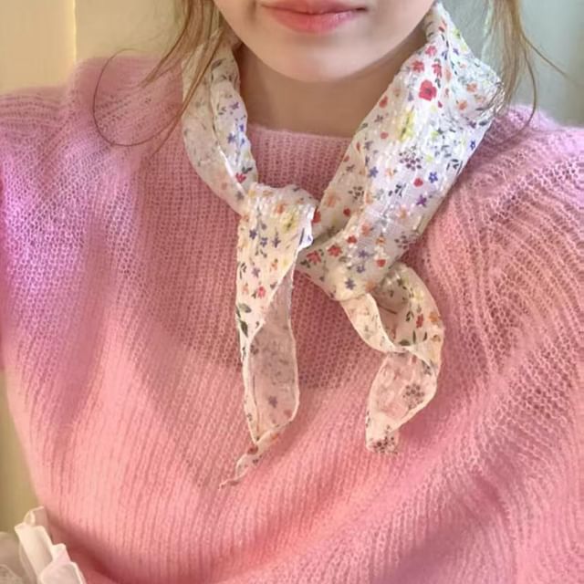 Print Neckerchief Floral