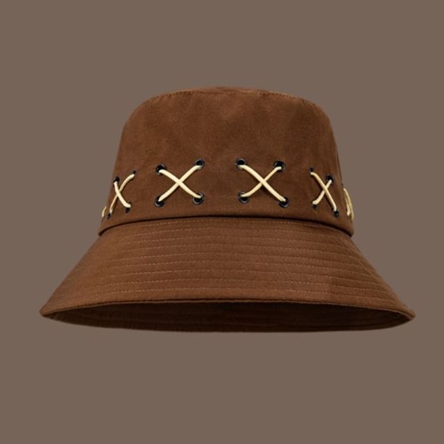 Patterned Bucket Hat Cross