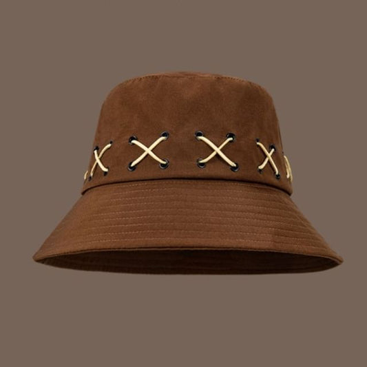 Patterned Bucket Hat Cross