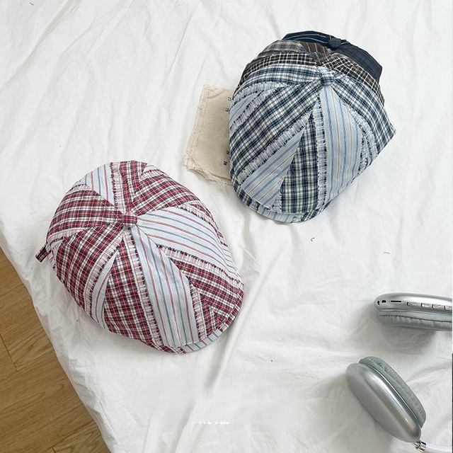 Cap Newsboy Plaid