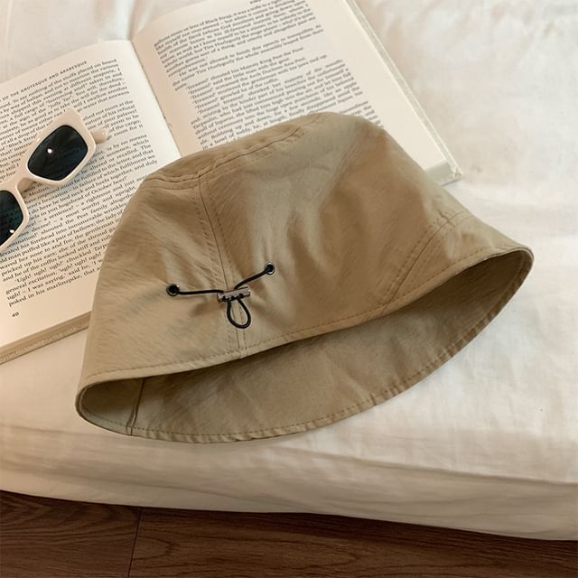 Hat Drawstring Cloche Plain