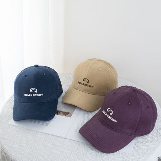 (Various Cap Lettering Designs) Baseball Embroidered Animal