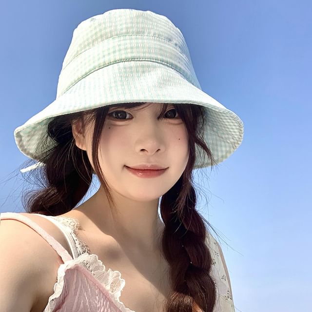 Hat Plaid Bucket