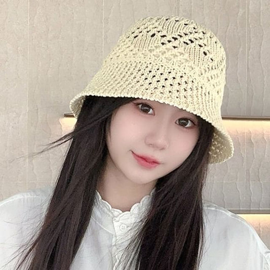 Straw Hat Plain Cloche