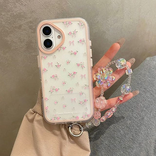 Case / Set Floral Strap Phone