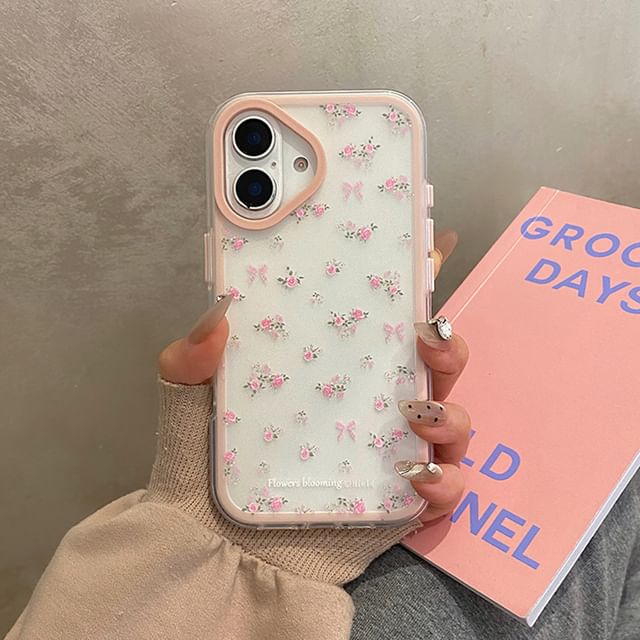 Case / Set Floral Strap Phone