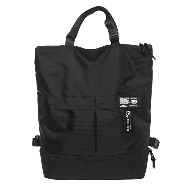 Nylon Applique Backpack Tote Panel