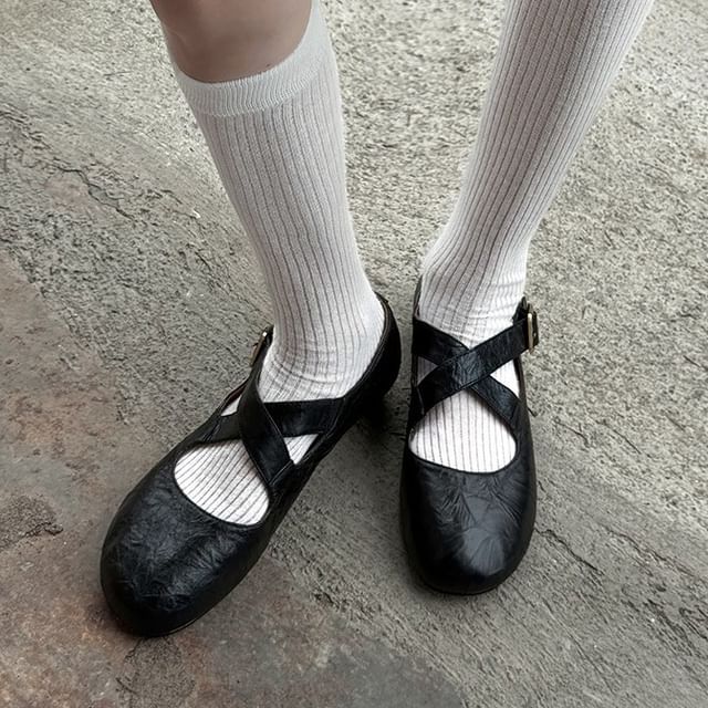 Mary Cross Jane Shoes Strap