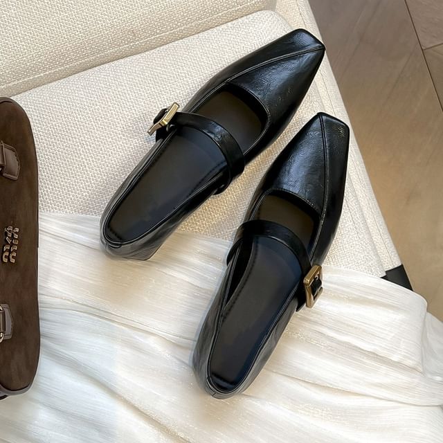 Jane Low Pumps Toe Heel Mary Square