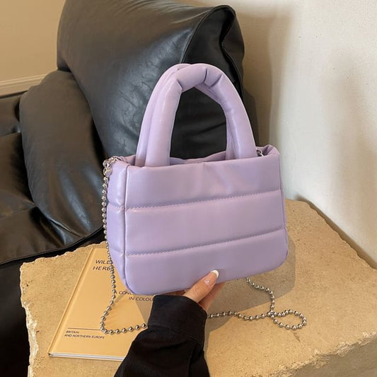 Bucket Top Bag Plain Handle