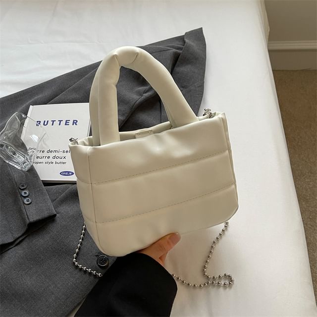 Bucket Top Bag Plain Handle
