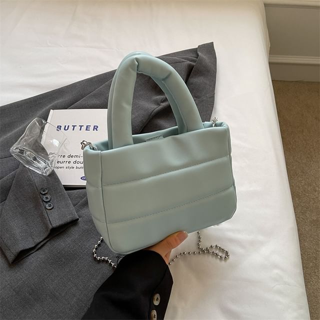 Bucket Top Bag Plain Handle