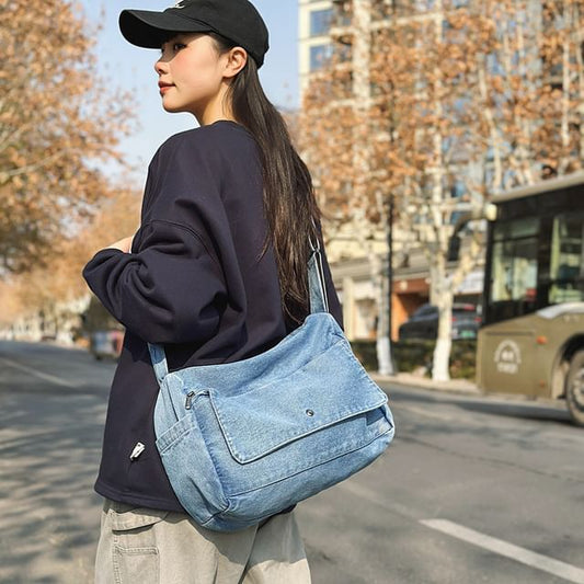 Crossbody Bag Denim Washed