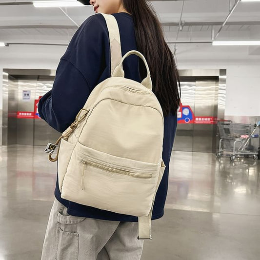 Bag + Backpack Plain Charm Set: Laptop Nylon