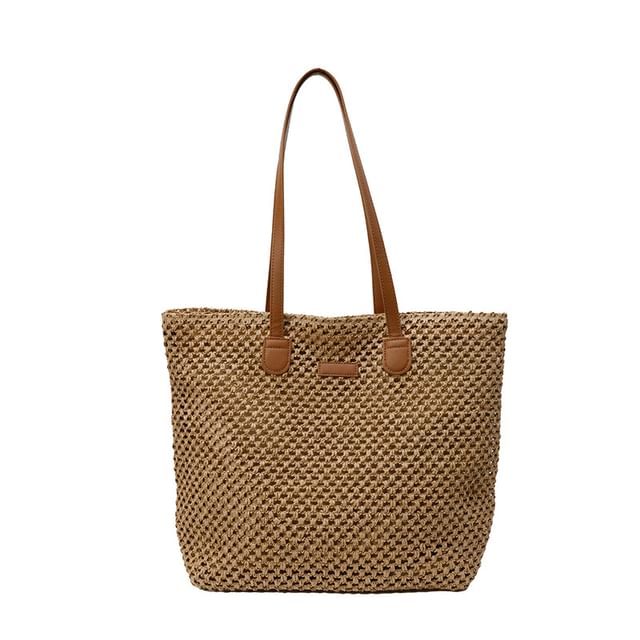 Bag Tote Straw Perforated