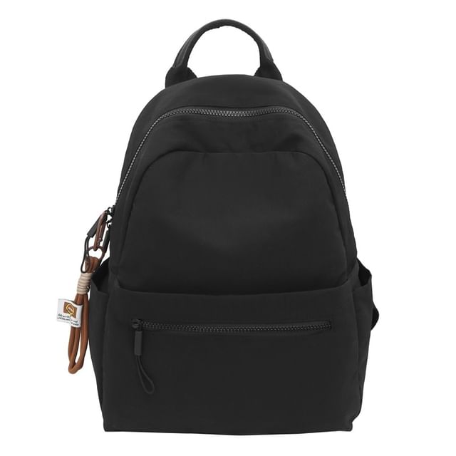 Bag + Backpack Plain Charm Set: Laptop Nylon