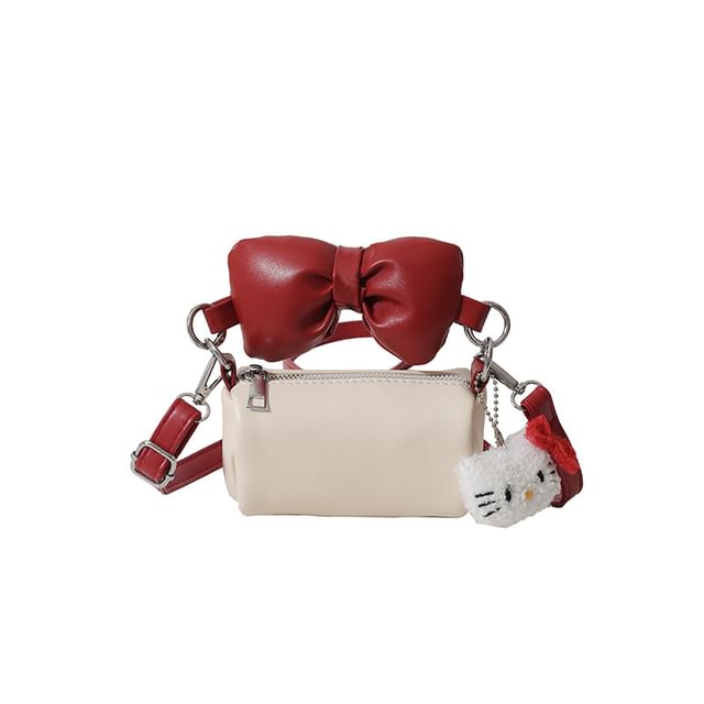 Cylinder Bow Crossbody Accent Bag