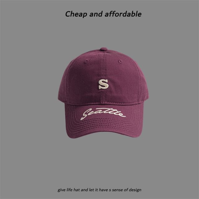Embroidered Cap Letter