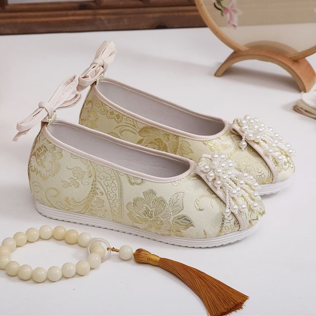 Flats Embroidered Beaded