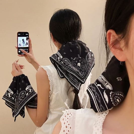 Scrunchie Paisley Square Print