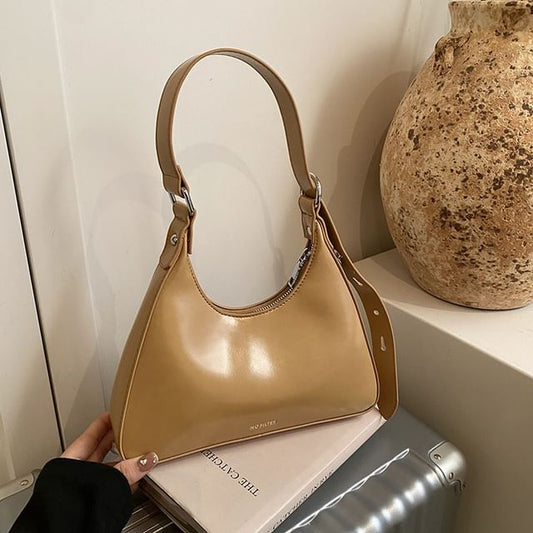 Lettering Leather Bag Faux Tote