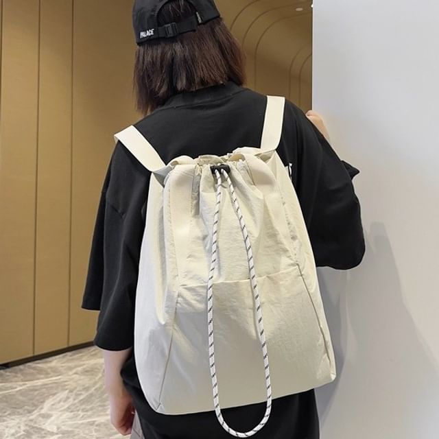 Backpack Plain Drawstring
