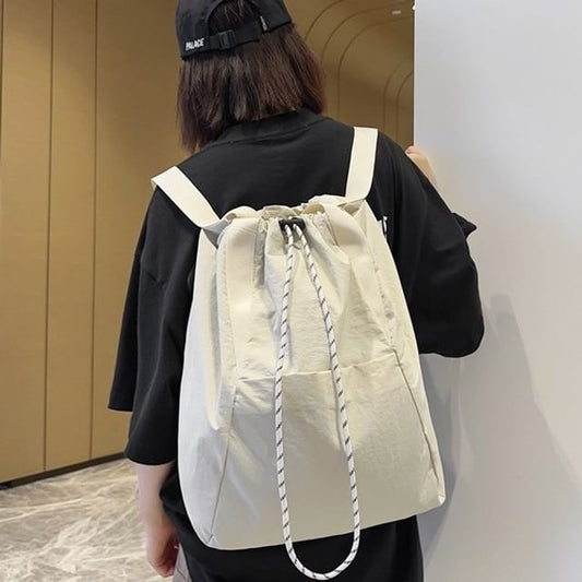Backpack Plain Drawstring