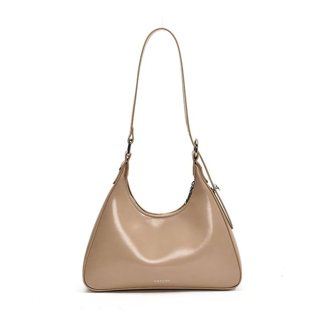 Lettering Leather Bag Faux Tote