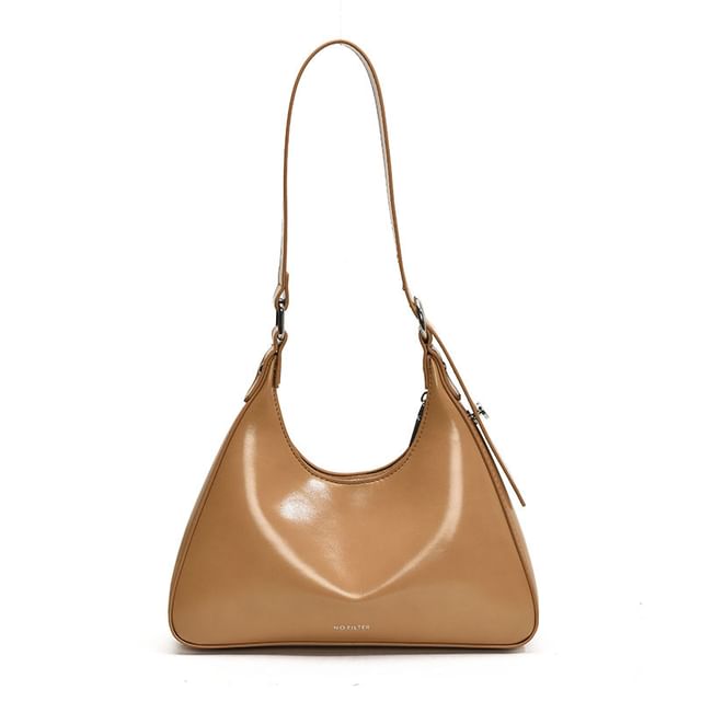 Lettering Leather Bag Faux Tote
