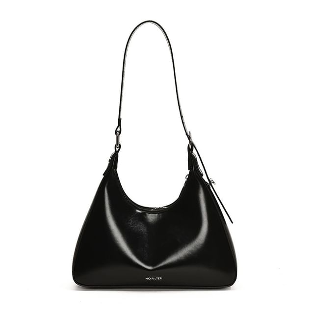 Lettering Leather Bag Faux Tote