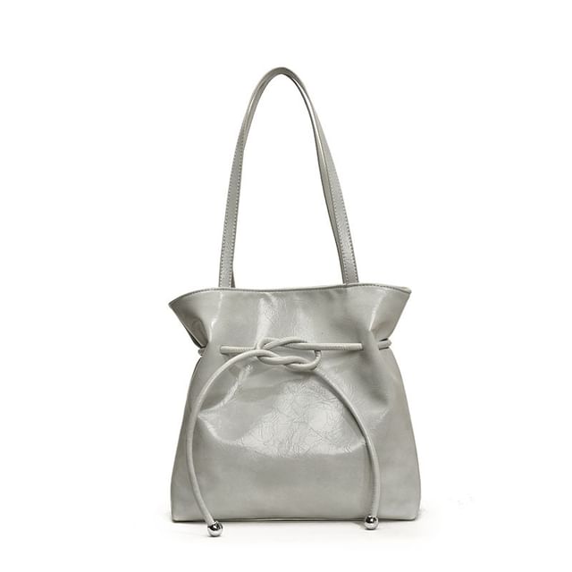 Tote Faux Leather Knot Bag