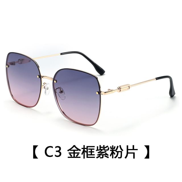 Metal Square Sunglasses
