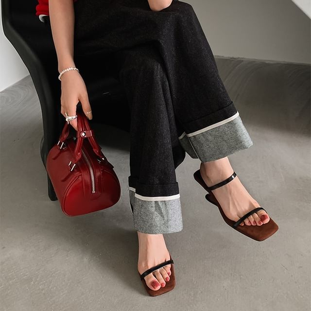 Sandals Wedge Heel Slide