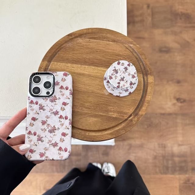 with Phone MagSafe) Floral Magnetic Case (Compatible