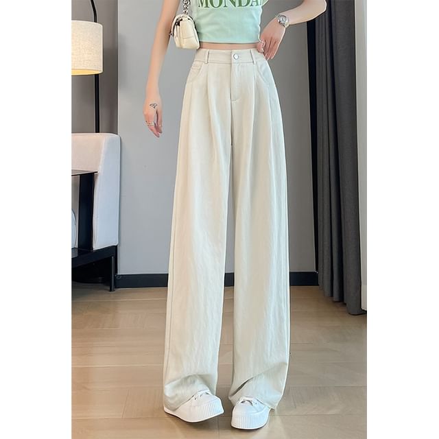 High Designs) Wide (Various Rise Slacks Plain Leg