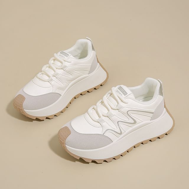 Panel Platform Sneakers