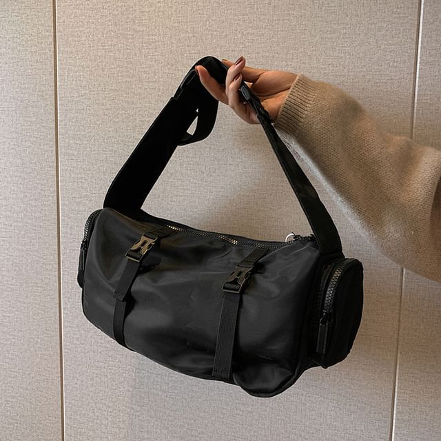 Multi-Pocket Crossbody Nylon Bag