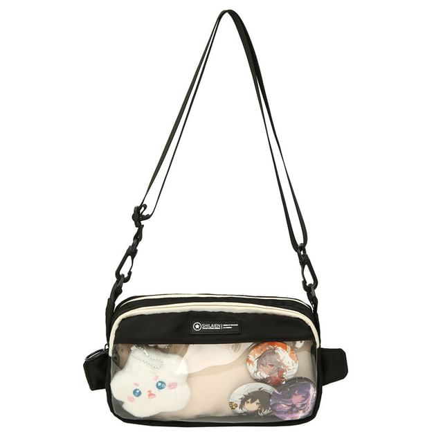 PVC Bag Nylon Panel Crossbody