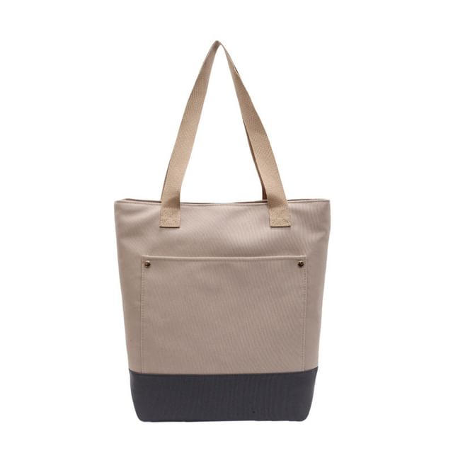 Bag Two Tone Canvas Tote
