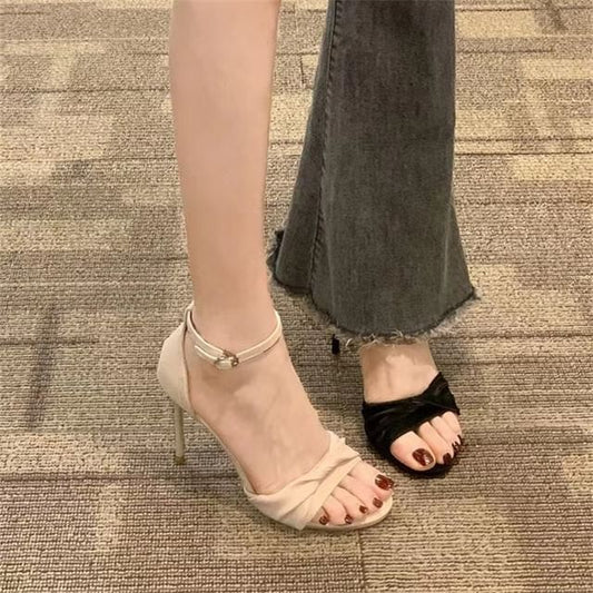 Heel Twisted High Sandals Strap